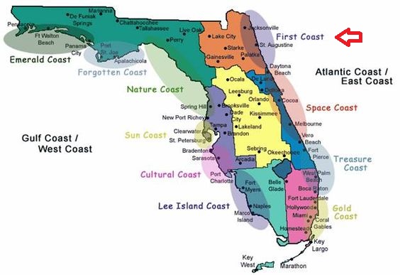 Florida Coast Map 2